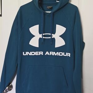 Under Armour Teal Hoodie with White Logo